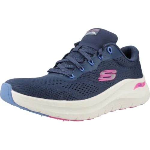 Oferta limitada: Skechers Mujer Arch Fit 2.0 Big League, Navy Mesh/Hot Pink & Blue Trim, 39 EU de 99.95 € a 57.95 € (ahorro 42%)