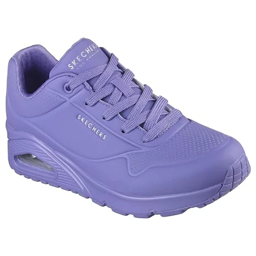 Tijdelijke aanbieding: Skechers Uno Stand On Air dames Sneaker Low top, Paars Durabuck Mesh, 36 EU van 89.95 € naar 70.30 € (22% korting)