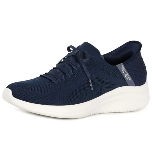 Limited-time offer: Skechers Women's Ultra Flex 3.0 Brilliant Path Slip-On Sneakers, Navy Knit/Mint Trim, 6.5 UK from 89.00 £ to 53.00 £ (save 40%)
