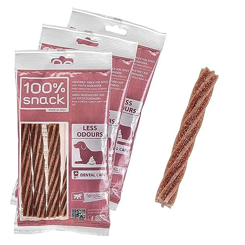 Limited-time offer: Ferplast Dog Snack Natural Dog Snack Oral Hygiene One Size Odor Control with Yucca Extract 3 Pack Kit 315g from 12.40 £ to 12.40 £ (save 0.00%)
