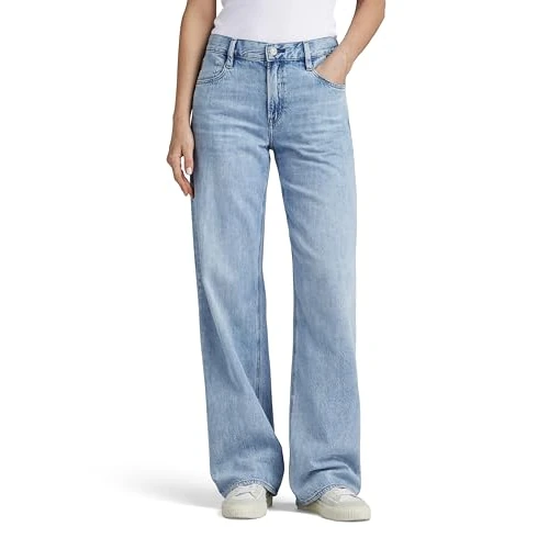 Offerta a tempo: G-STAR Judee Loose Low Waist Jeans, Jeans, Donna, Blu (Sun Faded Cloudburst D22889-D536-G339), 32W / 30L - 47% da 119.95 € a 63.99 €