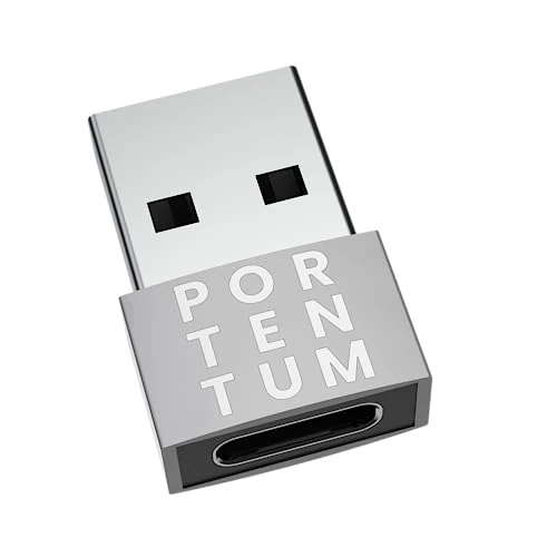 Offerta a tempo: PORTENTUM Adattatore USB C Femmina a USB Maschio - Velocità 2.0, 480 MB, Corpo Premium in Zinco ad Alta Resistenza al Calore - Tipo C di Soli 4 Grammi - 9% da 5.99 € a 5.48 €