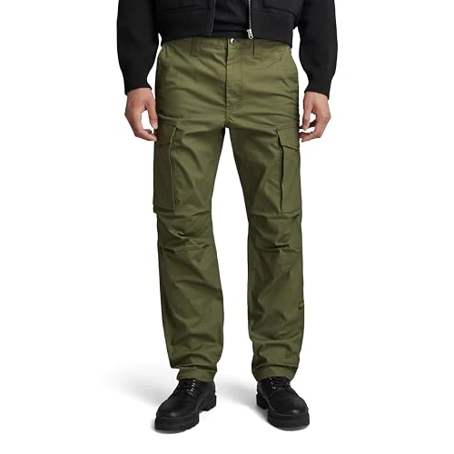 G-STAR heren Broeken Core Regular Cargo, groen (Shadow Olive D24309-d387-b230), 33W / 30L