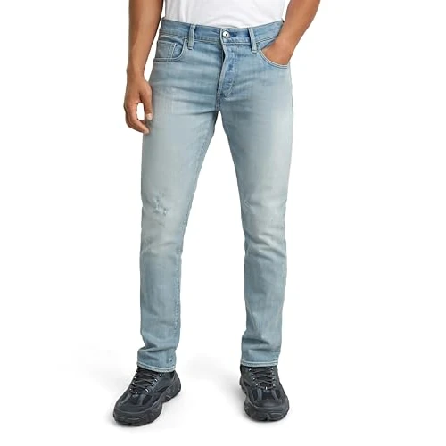 G-Star Men's 3301 Slim Jeans, Blue (sun faded mirage blue 51001-D498-G316), 38W / 36L