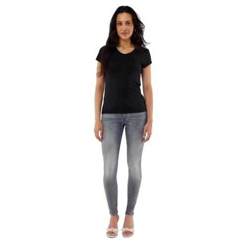 Limited-time offer: G-STAR Women's Eyben Slim V Top 2.0, Black (dk black D24533-4107-6484), XXS from 30.00 £ to 20.00 £ (save 33%)