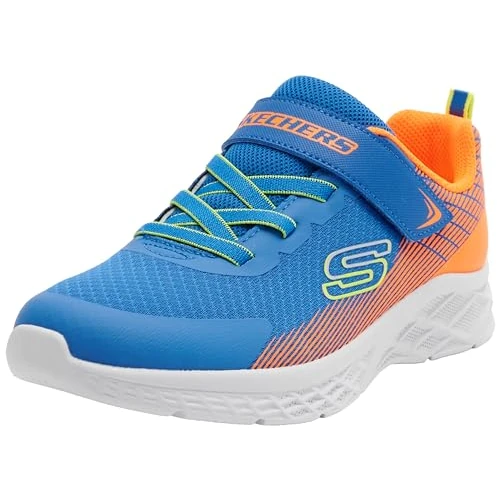 Oferta limitada: Skechers Microspec II Zovrix, Zapatillas, Royal Textile/Synthetic/Orange Trim, 28 EU de 39.95 EUR a 26.07 EUR (ahorro 35%)