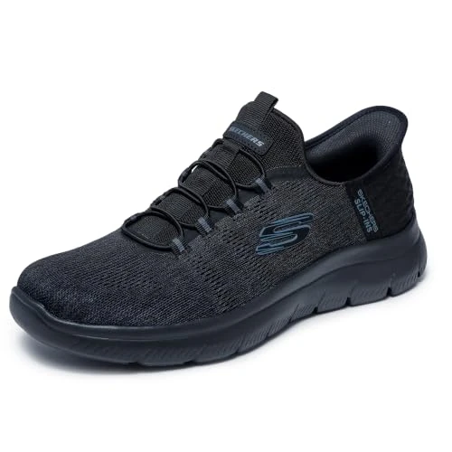 Offerta a tempo: Skechers Uomo Summits Key Pace Slip-In ALLENATRICE, Black Mesh W, 39.5 EU - 41% da 84.95 € a 49.73 €