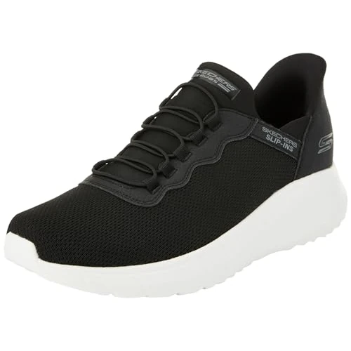 Zeitlich begrenztes Angebot: Skechers Herren Hands-Free Slip-In Bobs Squad Chaos Daily Hype Sneaker, Black Knit Trim, 41 EU von 79.95 € auf 59.95 € (25% Rabatt)