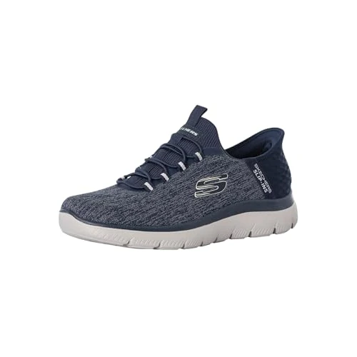 Zeitlich begrenztes Angebot: Skechers Herren Summits Key Pace Slip-InTurnschuhe, Navy Mesh, 39.5 EU von 84.70 € auf 64.28 € (24% Rabatt)