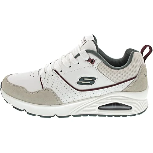 Limited-time offer: Skechers Men's Uno Retro One Trainer, White, 8 UK from 68.01 £ to 53.00 £ (save 22%)
