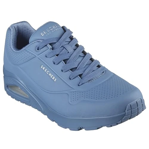 Skechers Men's Uno Stand on Air Sneaker, Denim Durabuck Mesh, 9 UK