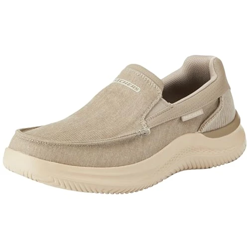 Offerta a tempo: Skechers Hasting FieldenSlip-On Uomo, Tela Color Tortora., 45 EU - 26% da 64.95 € a 47.95 €