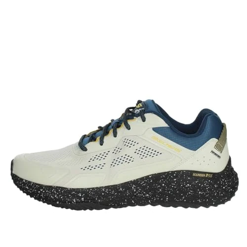 Offerta a tempo: Skechers Scarpe da Ginnastica Bounder RSE Uomo, Rivestimento in Rete Duraleather Naturale, 39.5 EU - 54% da 79.95 € a 37.08 €