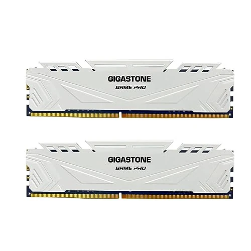 Offerta a tempo: 【DDR4 RAM】GIGASTONE Game PRO 32GB Kit(2x16GB) DDR4 3200MHz PC4-25600 CL 16-18-18-40 XMP 2.0 AMD Ryzen 1.35V UDIMM 288pin Unbuffered Non ECC Ideale PC Desktop alta prestazione Memoria-Bianco - 10% da 228.99 € a 206.66 €