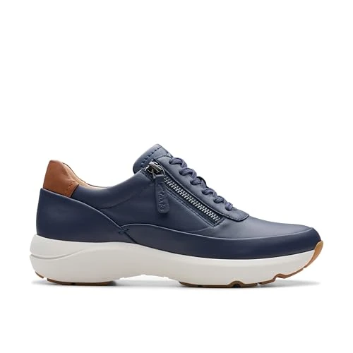 Limited-time offer: Clarks Tivoli Zip Womens Navy Leather, 5.5 from 60.43 £ to 45.68 £ (save 24.41%)