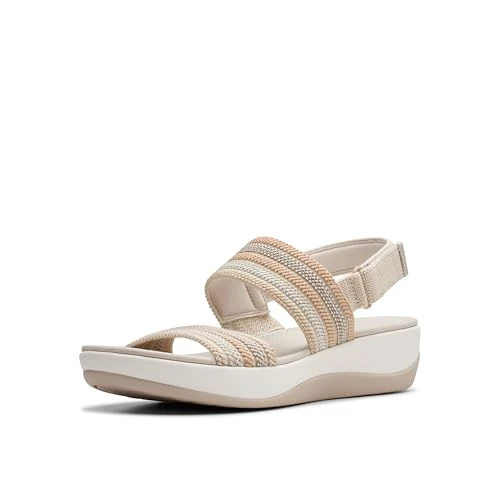 Offre limitée : Clarks Arla Stroll Womens Beige Combi, 4 de 43.95 € à 43.95 € (0.00% de remise)