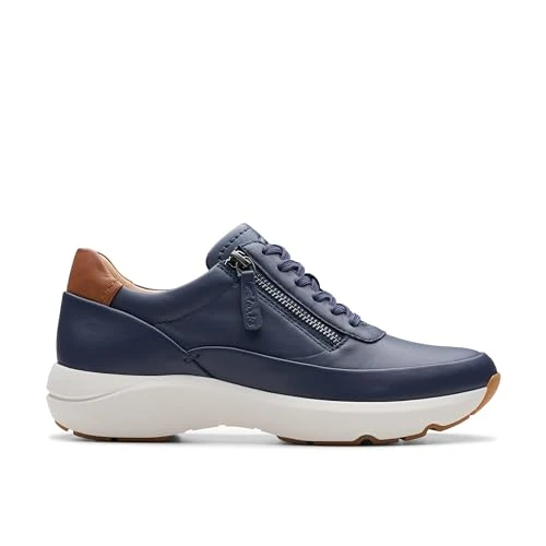 Offerta a tempo: Clarks Tivoli Zip Womens Navy Leather, 8 - 27% da 120.00 € a 87.77 €