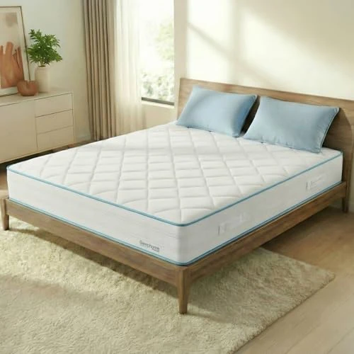 Sleephome Materasso Singolo 80x190 h 16 cm Molle Insacchettate e Memory Lite Vaniglia - Ortopedico con Sostegno Dinamico - Antiacaro Traspirante - Made in Italy