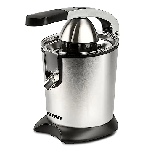 G3 Ferrari G20152 Spremiagrumi "Ribera INOX", 85 Watt, 600 cc, Filtro INOX, Corpo INOX