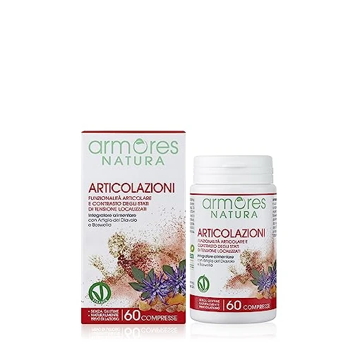 Offerta a tempo: Armores Natura Integratori Alimentari, Integratore Articolazioni per la Funzionalità — 20% da 19,42 € a 15,49 €