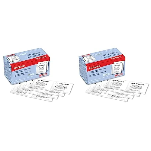 GIMA 36598 Alcohol Pad Alcomed, Pezzi di 100 (Confezione da 2)