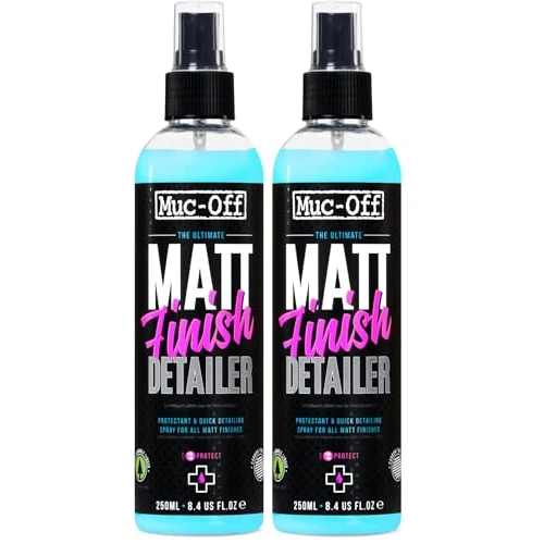 Offerta a tempo: Muc-Off Matt Finish Detailer, 250 ml- Spray Detergente per Bici Satinate e Protettore per Pellicole Opache di Alta Qualità - Per Bici e Moto (Confezione da 2) - 0.00% da 24.00 € a 24.00 €