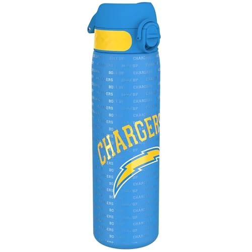 Oferta limitowana: NFL Los Angeles Chargers Lekka Stalowa Butelka Na Wodę, 600ml/20oz, Nieizolowana, Szczelna, Łatwa Do Otwarcia, Bezpieczne Zamknięcie, Można Myć W Zmywarce, Składana Pokrywka, Uchwyt do Przenoszenia z 89.48 zł na 89.48 zł (oszczędź 0.00%