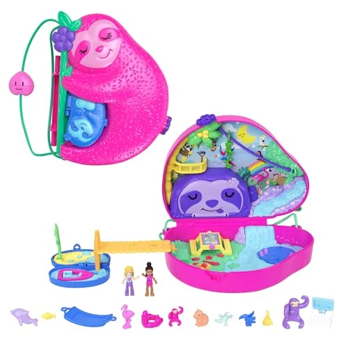Tijdelijke aanbieding: Polly Pocket 2-in-1 Luiaardfamilie Draagbare Compact van 25.99 € naar 18.35 € (29% korting)
