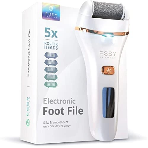 Oferta limitada: Essy Lima Eléctrica para Pies con 5 Rodillos de Repuesto – Removedor de Callos Recargable, 2 Velocidades, Pantalla LED, Carga USB, Kit de Pedicura (Blanco) de 36.97 € a 36.97 € (ahorro 0.00%)