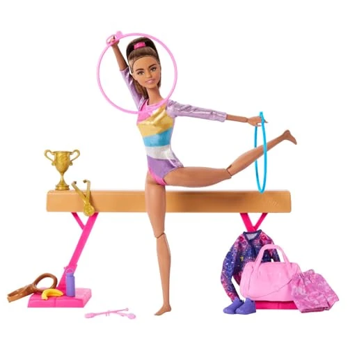 Offre limitée : Barbie Métiers Poupée Gymnaste et Coffret d'accessoires de 33.99 € à 33.99 € (0.00% de remise)
