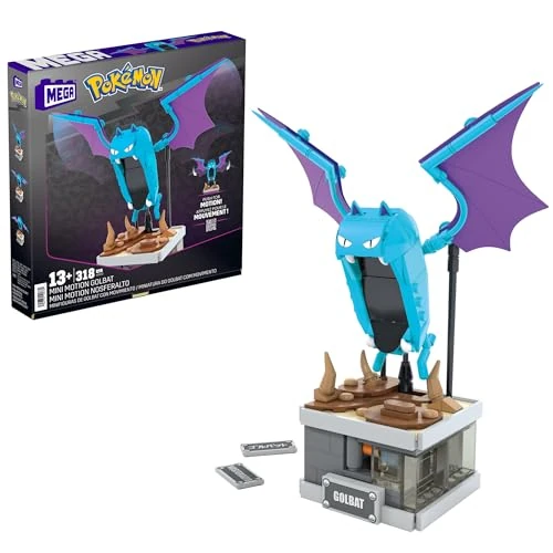 Offre limitée : Mega Pokémon Coffret Construction Mini Motion avec Figurine Articulée Nosferalto, Ailes Mobiles, Hauteur 13 Cm, 313 Pièces, À Collectionner, Jouet Enfant, A Partir De 7 Ans, HTH72 de 31.86 EUR à 16.25 EUR (remise 49%)