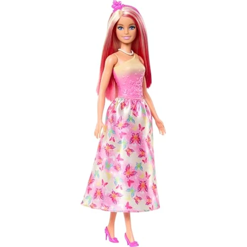 Offerta a tempo: Barbie - Sirena, bambola con capelli fantasia e cerchietto incluso, indossa un corpetto ispirato alle conchiglie e code dai colori tropicali, giocattolo per bambini, 3+ anni, HRR08 - 15% da 14.99 € a 12.73 €