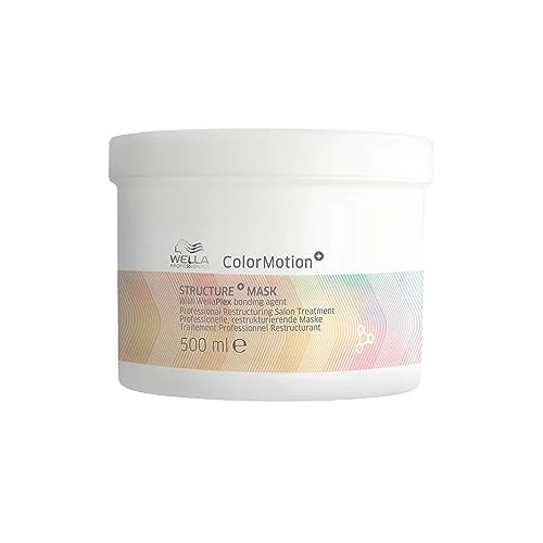 Wella Professionals ColorMotion+ | Mascarilla de Reestructuración | Protección de color y fuerza | Brillo y suavidad | Pelo teñido, seco y dañado 500ml