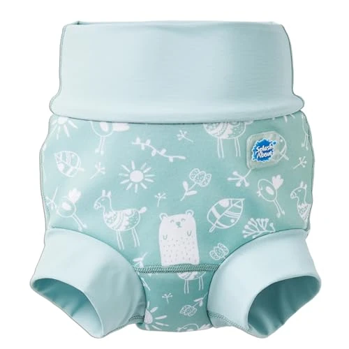 Splash About Happy Nappy Duo Pannolino da Nuoto Riutilizzabile, Sunny Bear, 0-3 mesi