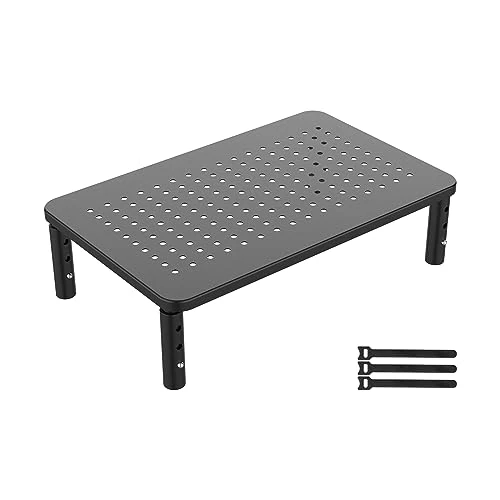 Limitiertes Angebot: GRIFEMA Monitorständer Höhenverstellbarer für Schreibtische, 3 Höhenverstellbar, Bildschirmständer Monitor-Raiser, Computerständer mit Gitterlochplattform, Laptop, bis zu 20 kg, Schwarz von 12.89 EUR auf 8.79 EUR (Spare 32%)