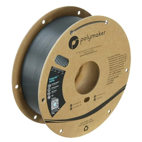 Limited offer: Polymaker PETG Black 3D Printer Filament 1.75mm 1kg, High Speed PETG up to 300mm/s, High Strength New Formula, Excellent Layer Adhesion, Warp Free, Compatible with Most 3D Printers from 24.99 USD to 24.99 USD (save 0%)