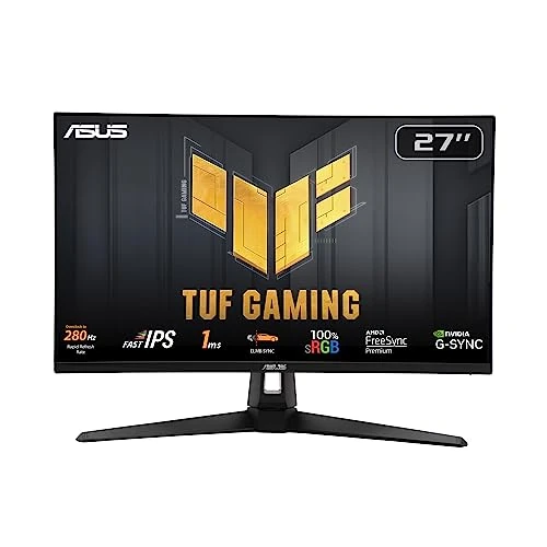 Limited offer: ASUS TUF Gaming VG279QM1A Gaming Monitor – 27-inch, Full HD(1920x1080), 280Hz(OC), Fast IPS, ELMB Sync, 1ms (GTG), Freesync Premium™, G-Sync compatible, Variable Overdrive, 100% sRGB, HDR from 159.00 EUR to 159.00 EUR (save 0%)