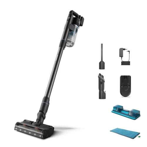 Offerta a tempo: Philips Serie 7000 Aqua Aspirapolvere Senza Fili con motore digitale, tecnologia PowerCyclone 12, luci LED, modulo Aqua rimovibile, fino a 80 minuti di autonomia, con 2 accessori,colore blu(XC7053/01) - 36% da 390.92 € a 249.99 €