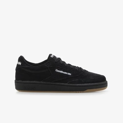 Offerta a tempo: Reebok Club C 85, Scarpe da Ginnastica Unisex - Adulto, CBLACK/FTWWHT/RBKLE3, 34.5 EU - 55% da 100.00 € a 45.03 €