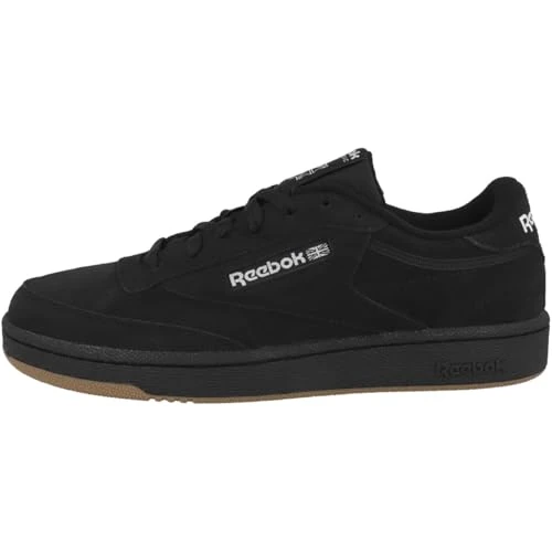 Beperkte aanbieding: Reebok Club C 85 uniseks-volwassene Sneakers, CBLACK/FTWWHT/RBKLE3, 35 EU van 76.99 EUR naar 76.99 EUR (besparing 0%)