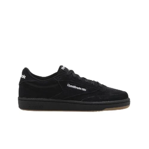Offerta a tempo: Reebok Club C 85, Scarpe da Ginnastica Unisex - Adulto, CBLACK/FTWWHT/RBKLE3, 38 EU - 50% da 100.00 € a 49.69 €