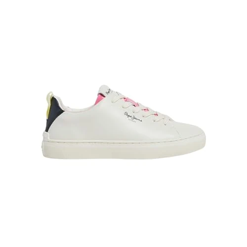Offerta a tempo: Pepe Jeans Sneaker Camden Action W in Pelle Bianca - 25% da 68.40 € a 51.30 €