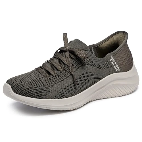 Skechers Scarpe da Ginnastica da Donna, Oliva, 36 EU