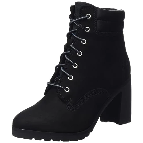 Timberland Allington Double Collar Fashion Boot voor dames, Black Nubuck., 37.5 EU Breed