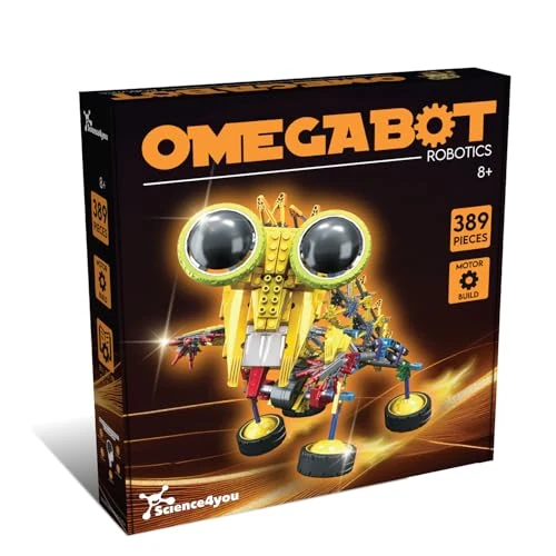 Tijdelijke aanbieding: Science4you Robotics Omegabot - Robotbouwpakket voor Kinderen, Bouw Je Eigen Lopende Robot met dit Bouwpakket, Robotica Bouwpakket met 129 Onderdelen, Educatief Speelgoed voor Kinderen 8 9 10+ van 34.99 € naar 34.99 € (0.00% korting