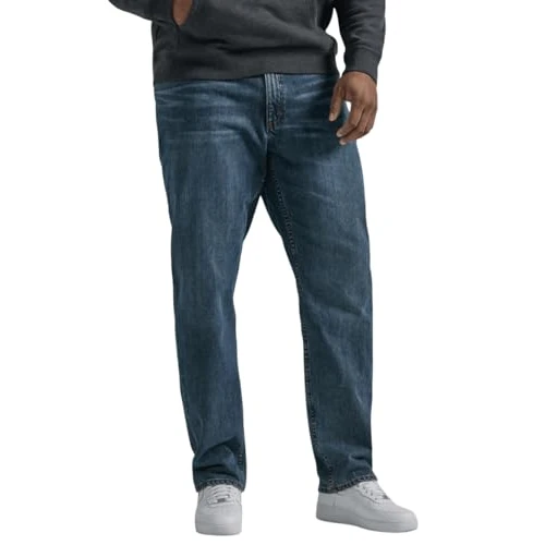 Lee Grote en lange legendarische ontspannen rechte jeans voor heren, 54W / 30L