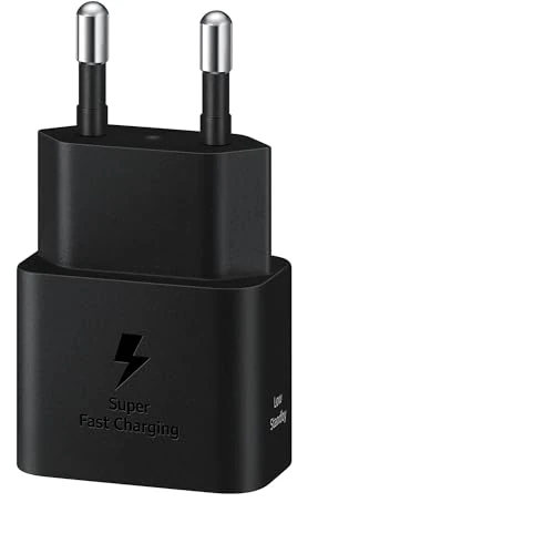 Samsung EP-T2510X Caricatore originale da 25W, Porta USB-C (con Cavo), Nero