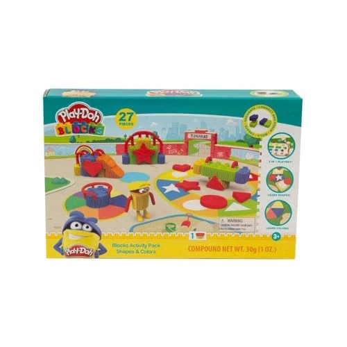 Offre limitée : Grandi Giochi Play Doh Blocks, Lot de 27 Formes et Couleurs avec Construction et pâte à Modeler, Pld03000 de 19.99 EUR à 19.99 EUR (remise 0%)