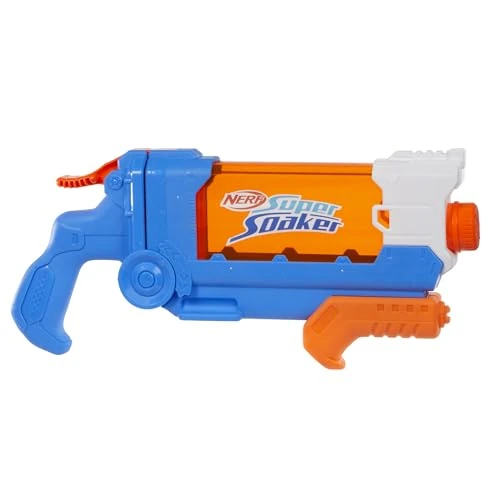 Offerta a tempo: Nerf Super Soaker Flip Fill, Soaker con 4 Stili di Spruzzo, Riempimento Rapido, Serbatoio da 887 mm, Giochi d'Acqua, Blu e Arancio - 43% da 13.99 € a 7.99 €