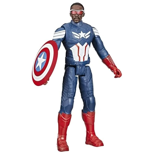 Limited-time offer: Marvel Studios Captain America Brave New World, Titan Hero Series Captain America Action Figure from 9.99 GBP to 4.99 GBP (save 50%)